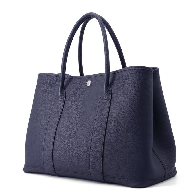 エルメス トートバッグ ガーデンパーティPM ブルーインディゴ/シルバー金具 ネゴンダ Y刻印