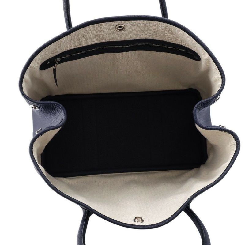 エルメス トートバッグ ガーデンパーティPM ブルーインディゴ/シルバー金具 ネゴンダ Y刻印