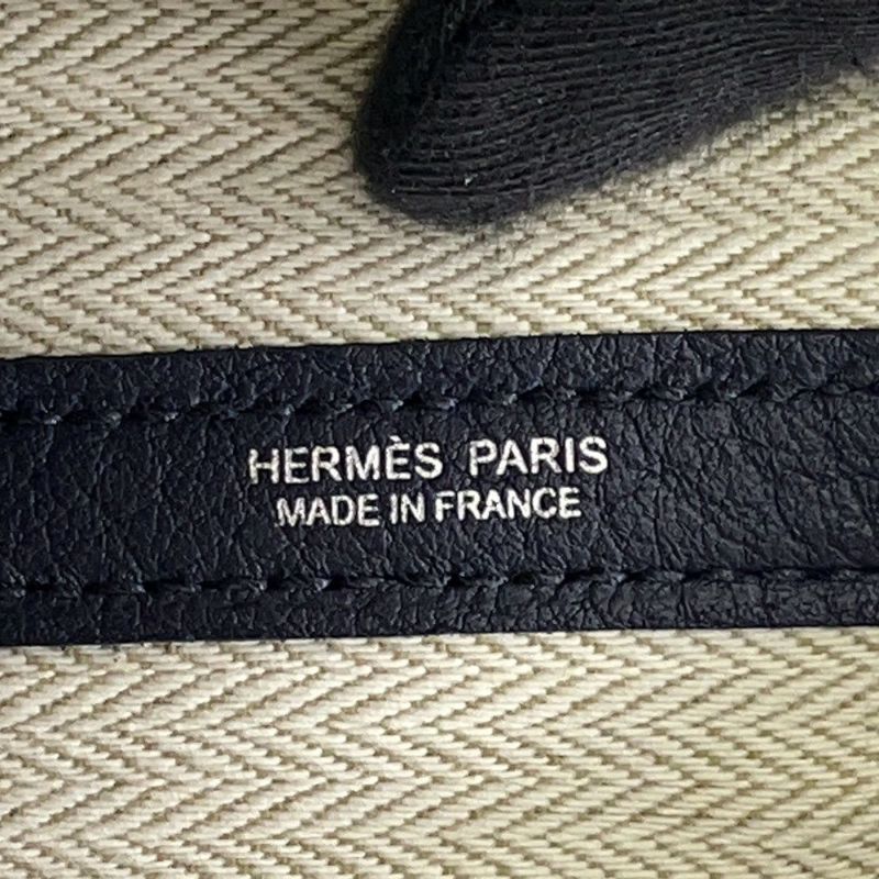 エルメス トートバッグ ガーデンパーティPM ブルーインディゴ/シルバー金具 ネゴンダ Y刻印