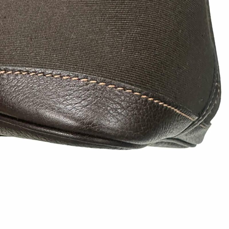 エルメス トートバッグ ガーデンパーティPM マロン/シルバー金具 トワルオフィシエ/ブッフルスキッパー □H刻印