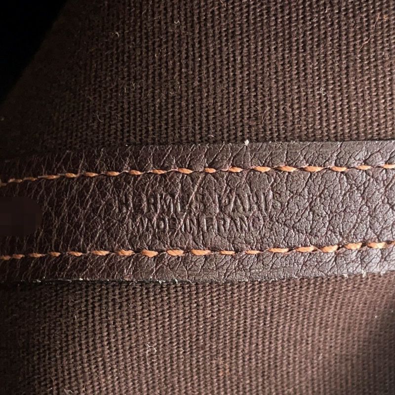 エルメス トートバッグ ガーデンパーティPM マロン/シルバー金具 トワルオフィシエ/ブッフルスキッパー □H刻印