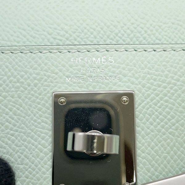エルメス クラッチバッグ ケリーエラン ヴェールペパーミント/シルバー金具 エプソン K刻印 2wayショルダー