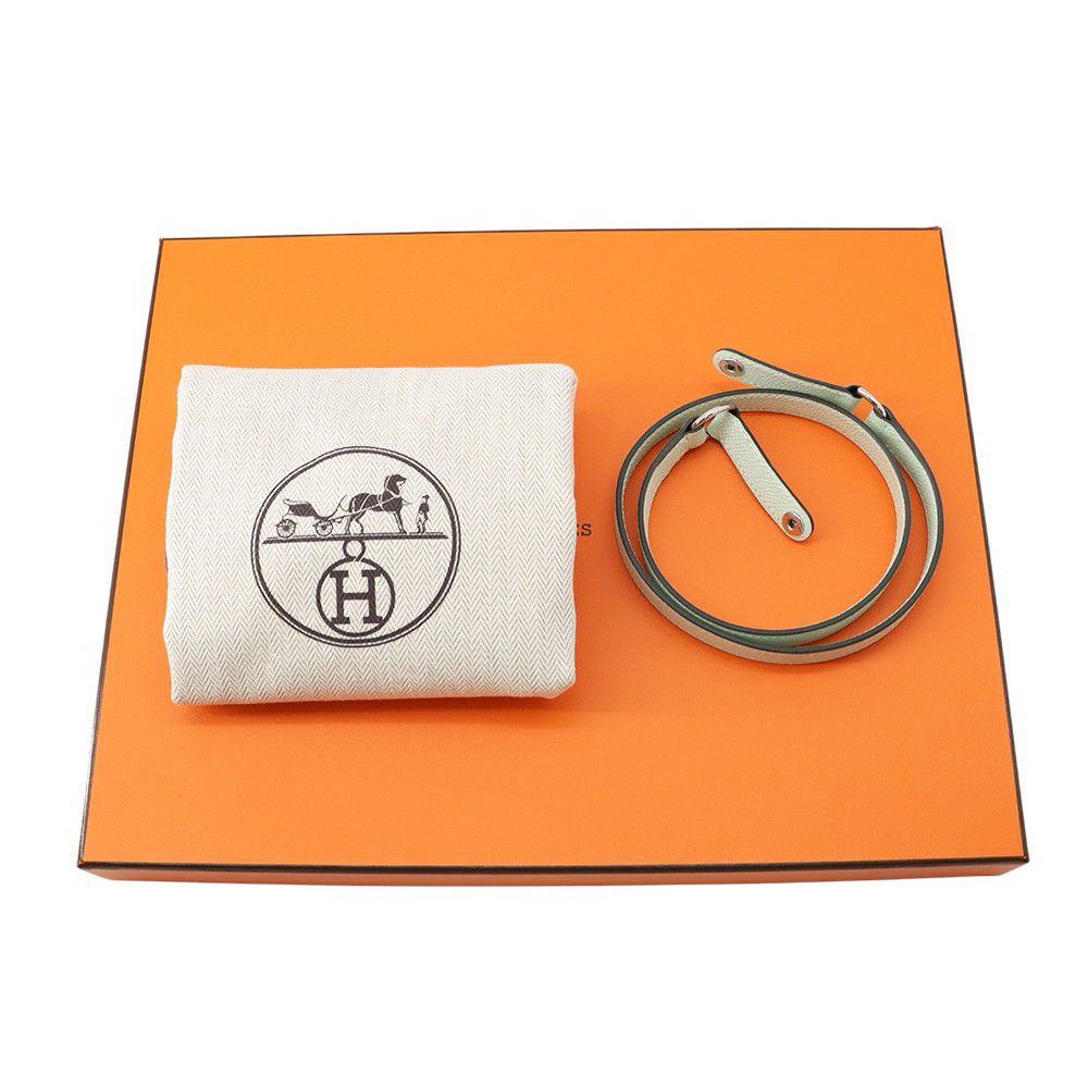 エルメス クラッチバッグ ケリーエラン ヴェールペパーミント/シルバー金具 エプソン K刻印 2wayショルダー