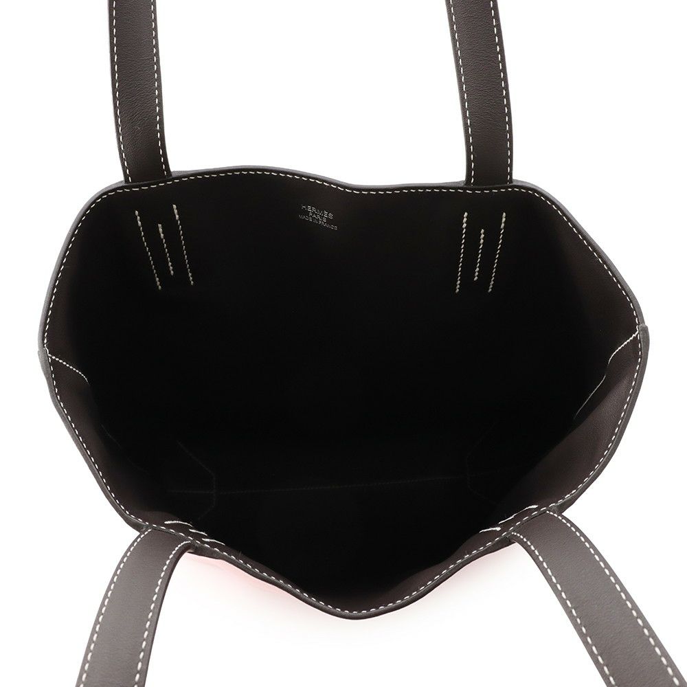 エルメス トートバッグ ネオ ドゥブルセンス 35 ローズサクラ/エベンヌ スイフト K刻印 リバーシブル