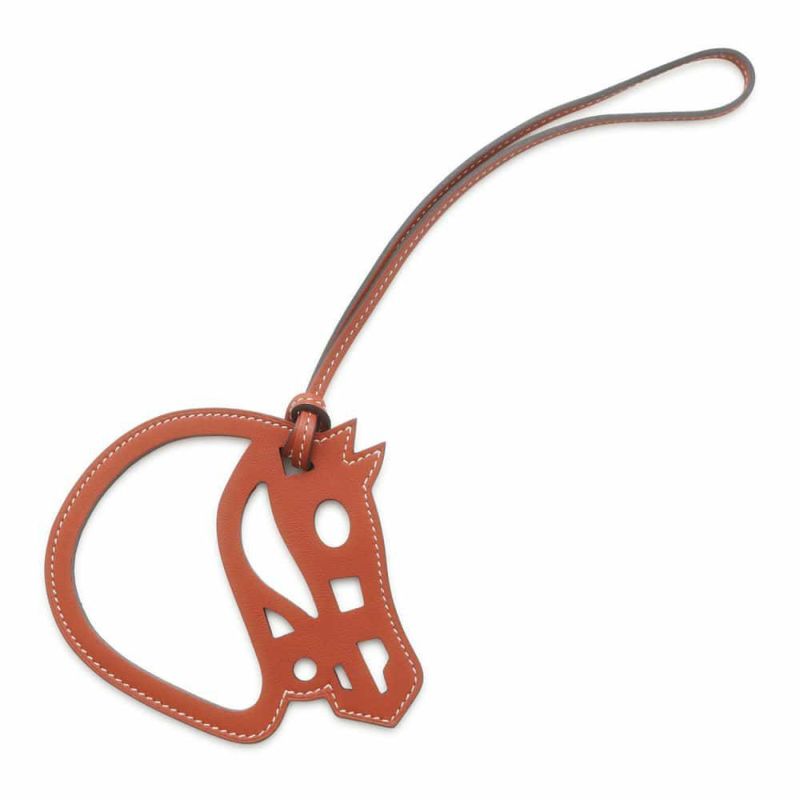エルメス バッグチャーム パドック シュバル ゴールド スイフト HERMES 馬モチーフ バッグ用アクセサリー