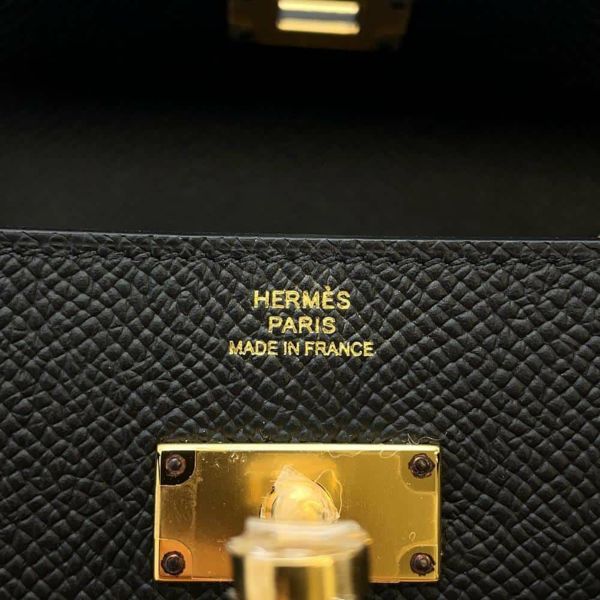 エルメス ケリーウォレット ロング トゥーゴー ブラック/ゴールド金具 エプソン B刻印 HERMES 黒