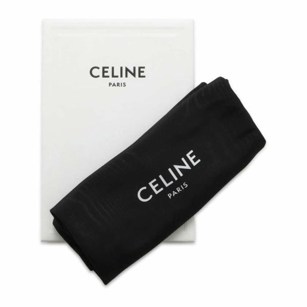 セリーヌ 三つ折り財布 トリオンフ スモール フラップウォレット 10D783DPV.38NO CELINE 財布 黒