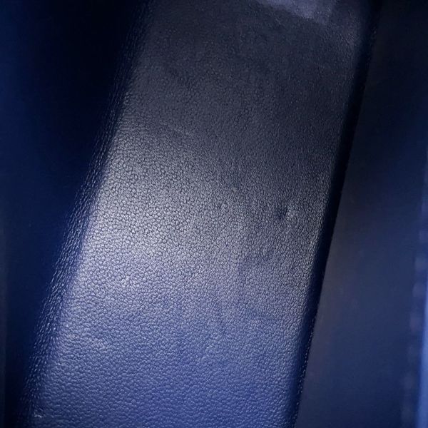 エルメス ミニケリー2 外縫い ブルーサフィール/シルバー金具 アリゲーターシャイン A刻印 2wayショルダー