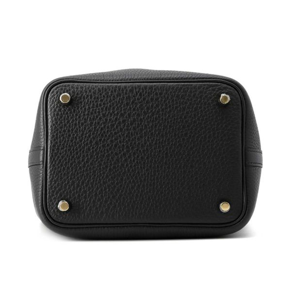 エルメス ハンドバッグ ピコタンロックPM ブラック/ゴールド金具 トリヨンクレマンス K刻印 黒
