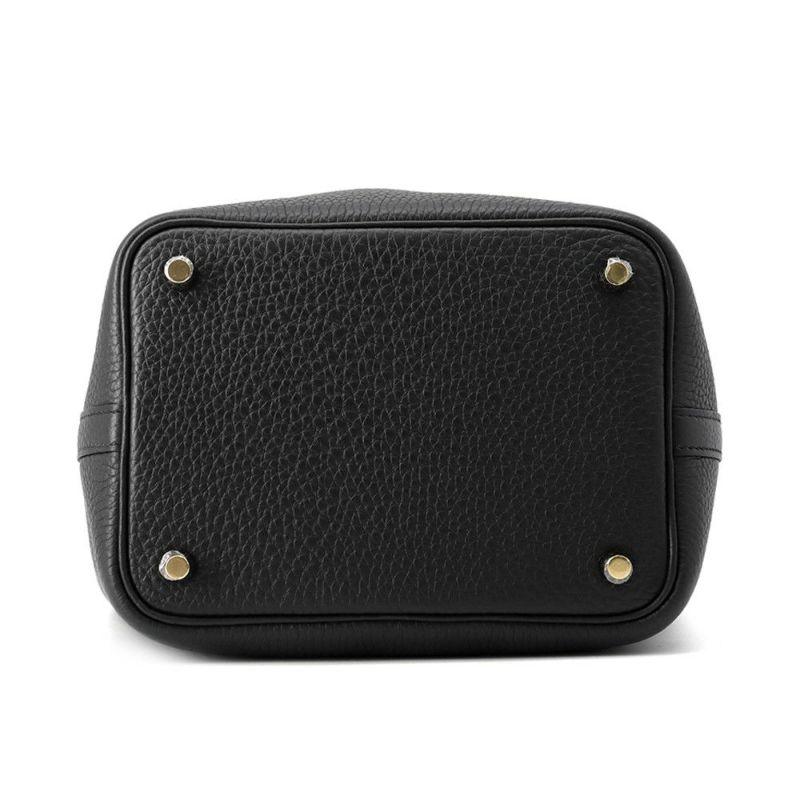 エルメス ハンドバッグ ピコタンロックPM ブラック/ゴールド金具 トリヨンクレマンス K刻印 黒