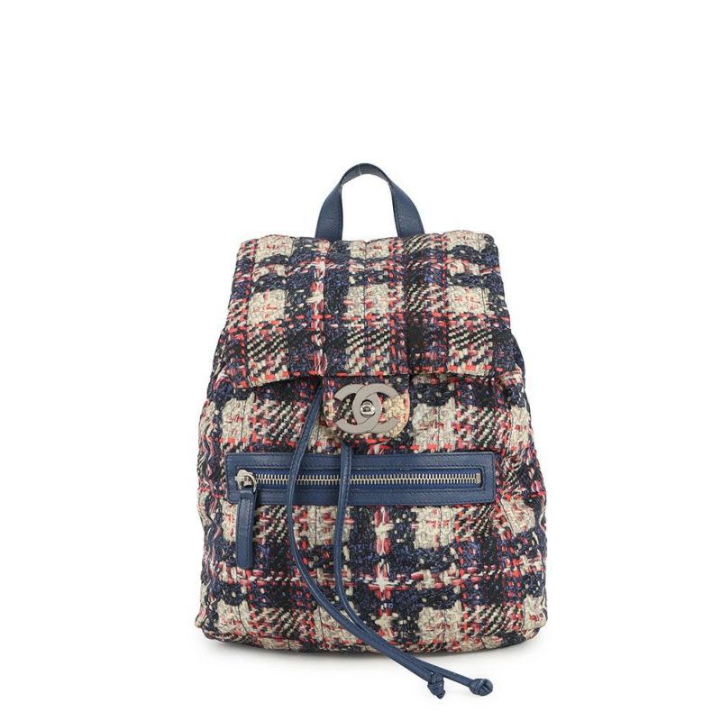 シャネル バックパック ココマーク ツイードプリント ナイロン A66445 CHANEL バッグ リュックサック