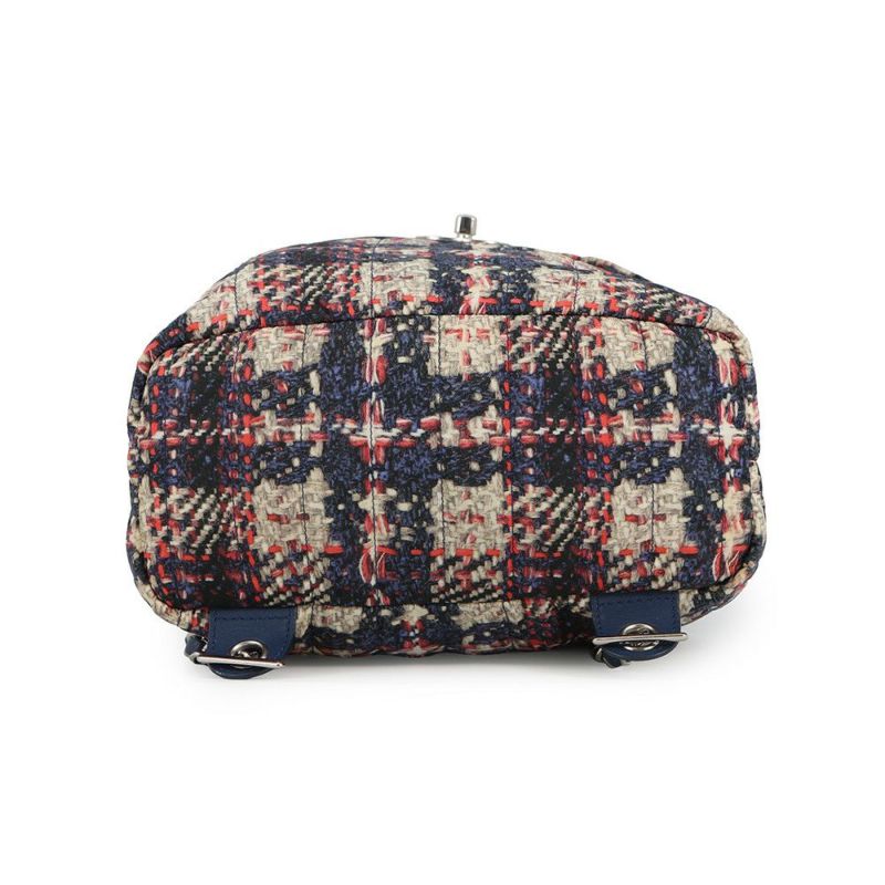 シャネル バックパック ココマーク ツイードプリント ナイロン A66445 CHANEL バッグ リュックサック