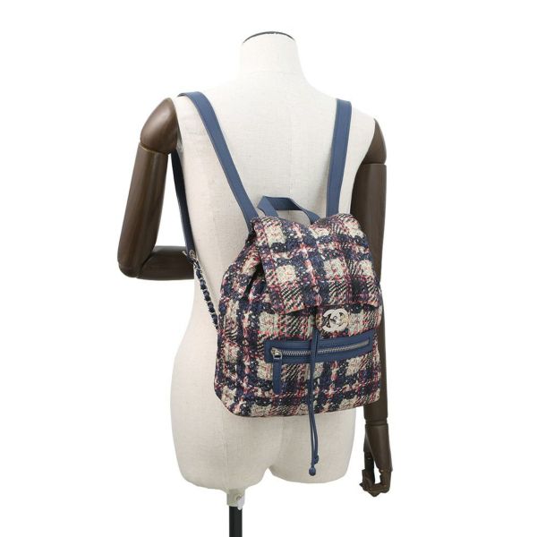 シャネル バックパック ココマーク ツイードプリント ナイロン A66445 CHANEL バッグ リュックサック