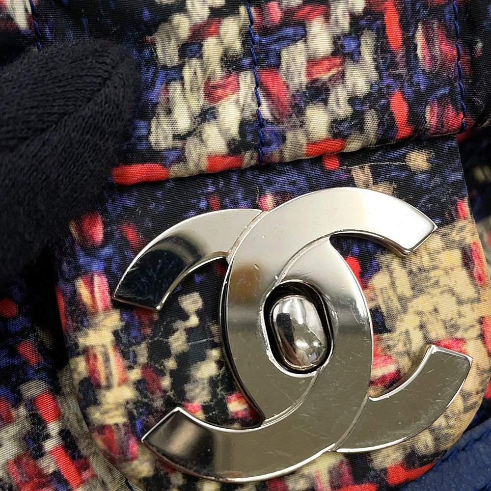 シャネル バックパック ココマーク ツイードプリント ナイロン A66445 CHANEL バッグ リュックサック
