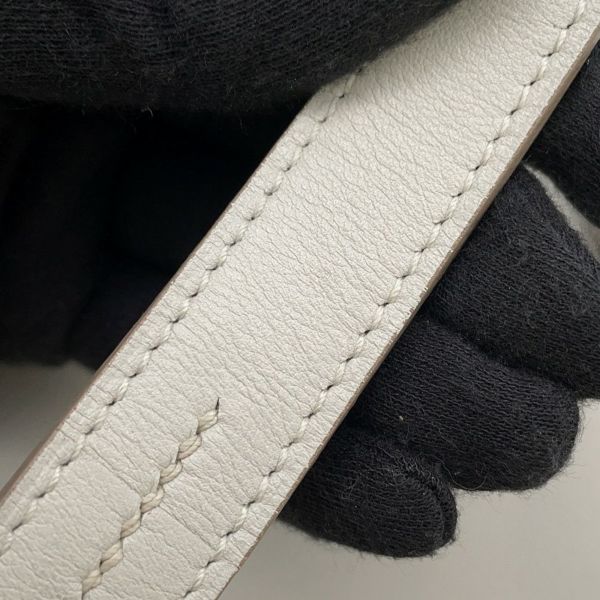 エルメス ショルダーバッグ マサイ カット32 パールグレー/シルバー金具 スイフト □O刻印