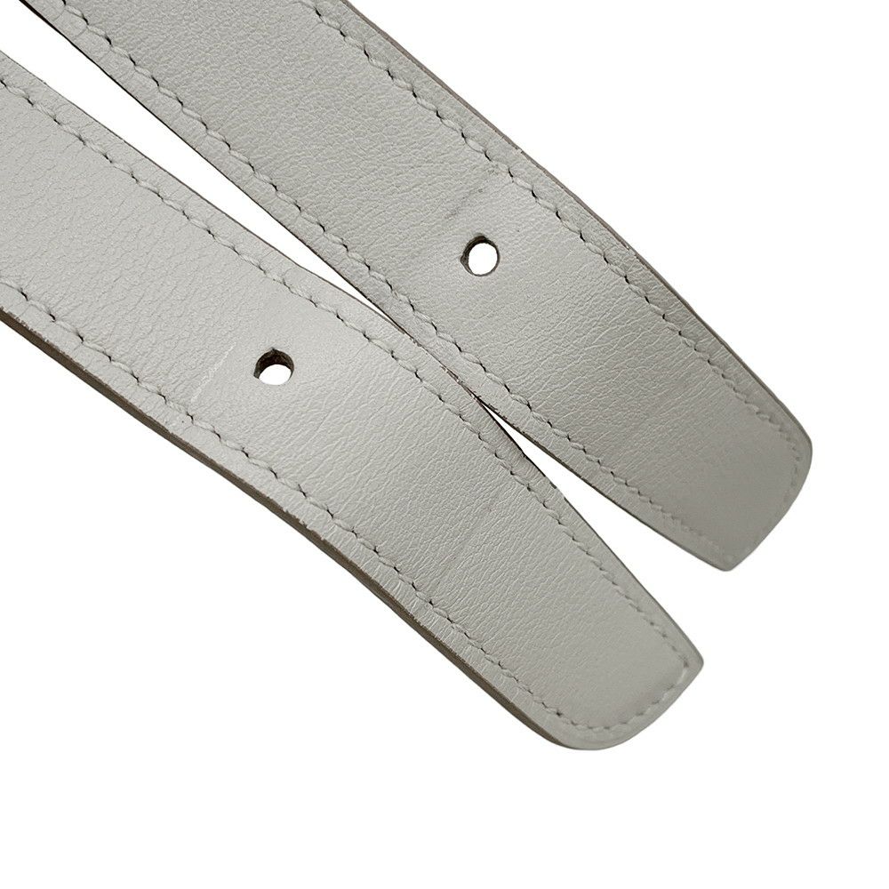 エルメス ショルダーバッグ マサイ カット32 パールグレー/シルバー金具 スイフト □O刻印