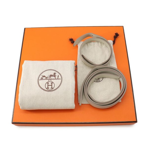 エルメス ショルダーバッグ マサイ カット32 パールグレー/シルバー金具 スイフト □O刻印