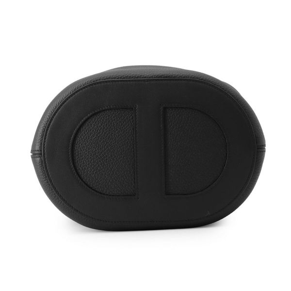 エルメス トートバッグ インザループ 23 ブラック/シルバー金具 トリヨンクレマンス/スイフト W刻印 黒