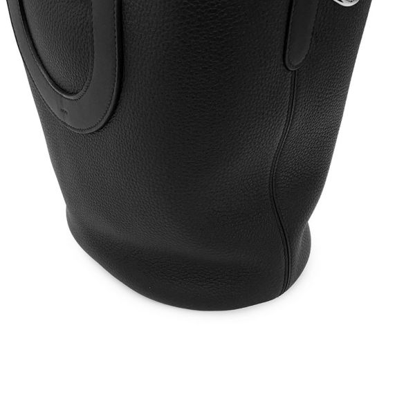 エルメス トートバッグ インザループ 23 ブラック/シルバー金具 トリヨンクレマンス/スイフト W刻印 黒