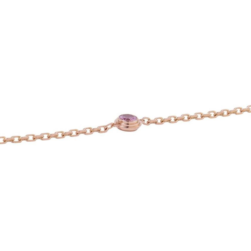 カルティエ ブレスレット ダムール ピンクサファイヤ 1P 0.17ct K18PGピンクゴールド B6037300 Cartier