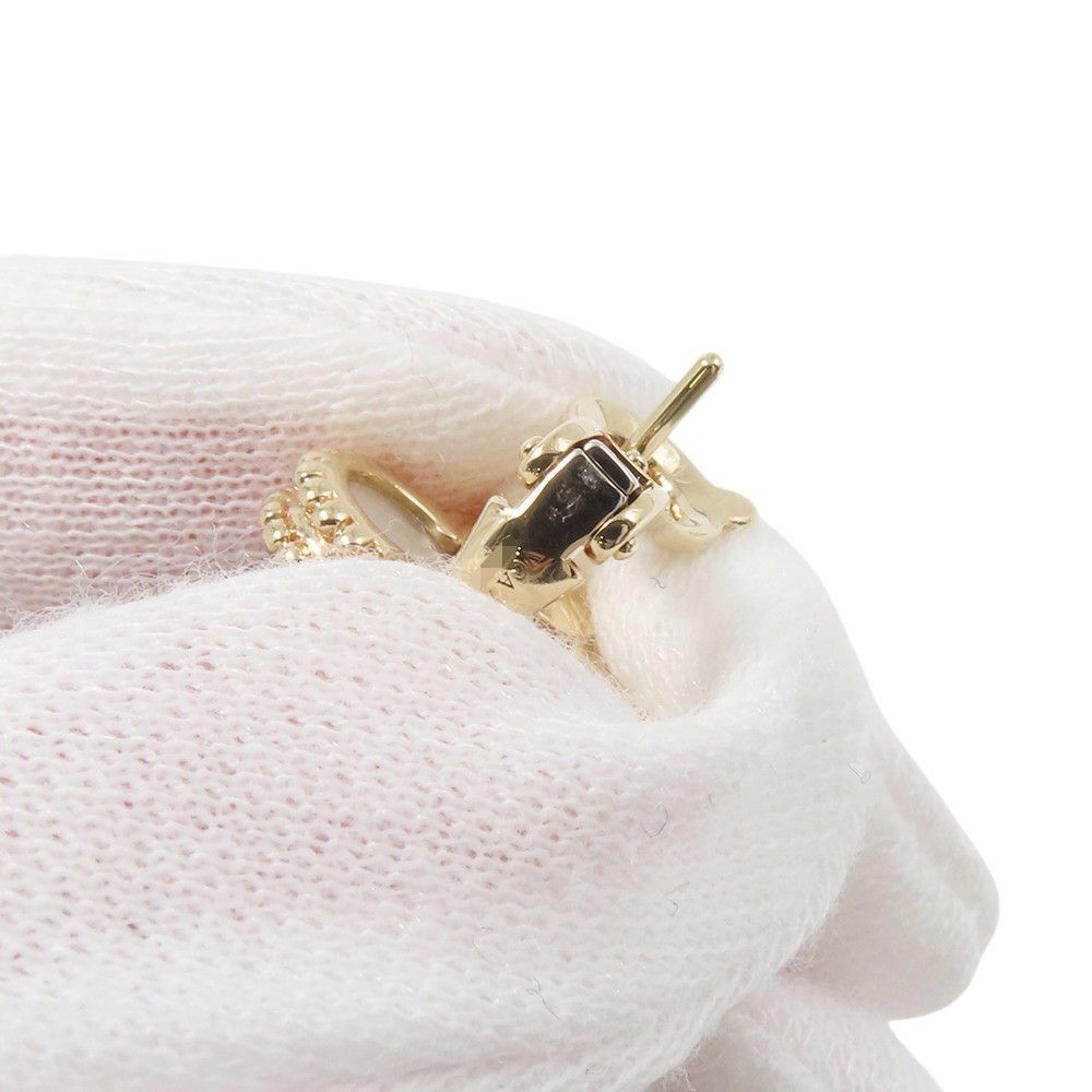 ヴァンクリーフ&アーペル ピアス ヴィンテージ アルハンブラ イヤリング マザーオブパール K18YGイエローゴールド VCARA44100