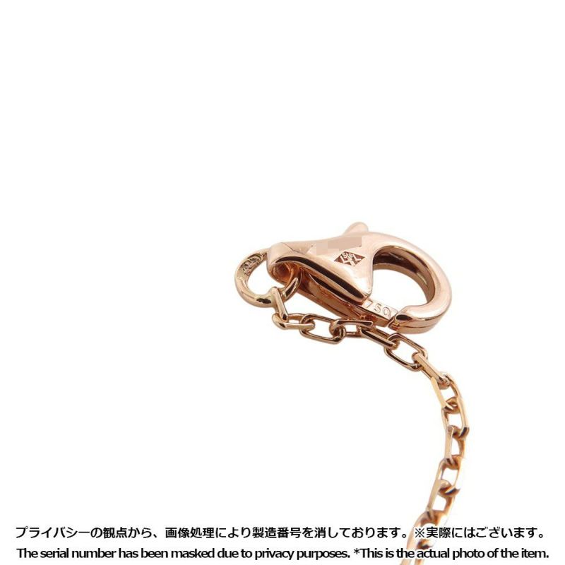 カルティエ ネックレス ロゴ ドゥーブルC ダイヤモンド K18PGピンクゴールド Cartier ペンダント