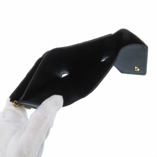 ルイヴィトン 三つ折り財布 モノグラム・アンプラント ポルトフォイユ・ゾエ M62935 黒