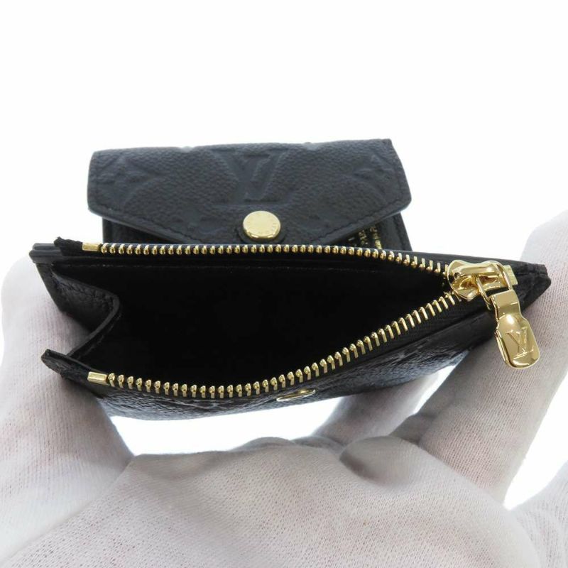 ルイヴィトン 三つ折り財布 モノグラム・アンプラント ポルトフォイユ・ゾエ M62935 黒