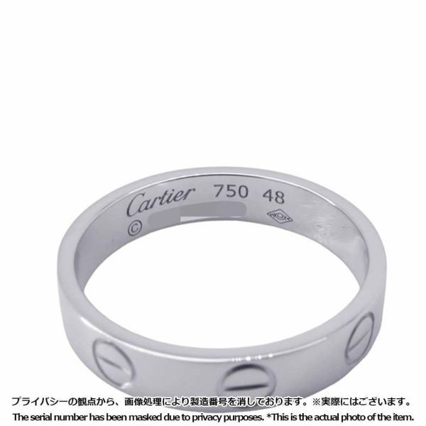 カルティエ リング ミニ ラブリング K18WGホワイトゴールド リングサイズ48 Cartier 指輪 ジュエリー