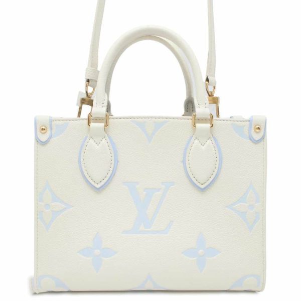 ルイヴィトン トートバッグ バイカラー モノグラム・アンプラント オンザゴーPM M46833 2wayバッグ LOUIS VUITTON