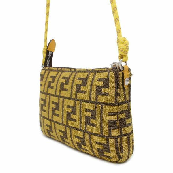 フェンディ ショルダーバッグ フラグメント 藤原ヒロシ コラボ バゲット スリム クラッチ キャンバス 8BS073 FENDI