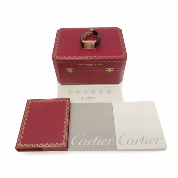 カルティエ タンク ア ヴィス 2タイムゾーン LM W1537651 Cartier 腕時計 シルバー文字盤