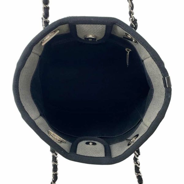 シャネル トートバッグ ドーヴィルライン トートPM ココマーク レッド A66939 CHANEL バッグ チェーン ロゴ キャンバス 黒