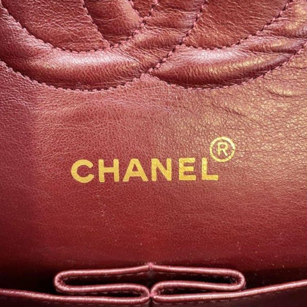 シャネル チェーンショルダーバッグ マトラッセ25 ココマーク ラムスキン ダブルチェーン A01112 CHANEL 黒