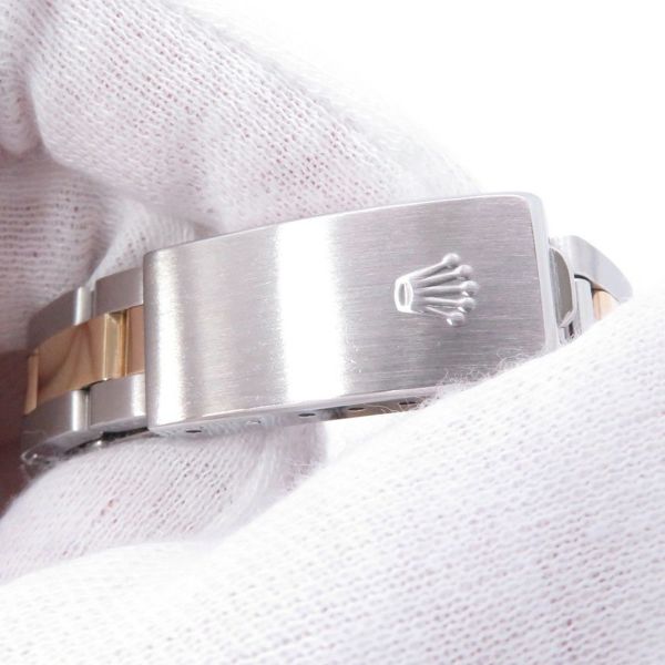 ロレックス デイトジャスト S番 SS/K18YG 69163 ROLEX 腕時計 スレート文字盤