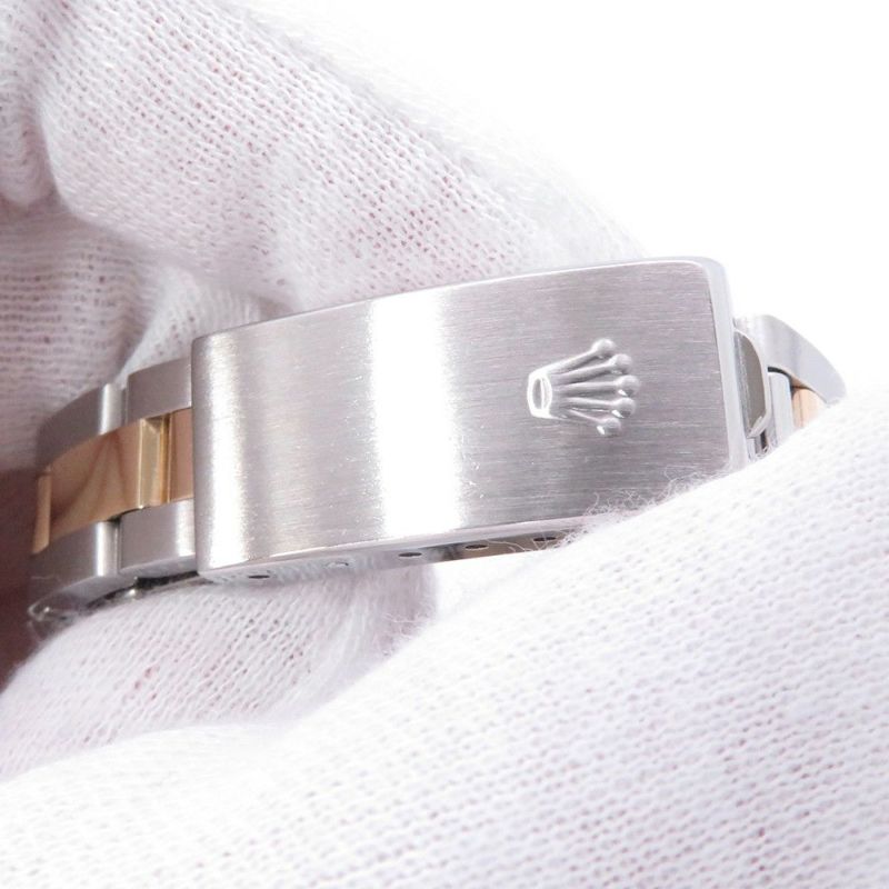 ロレックス デイトジャスト S番 SS/K18YG 69163 ROLEX 腕時計 スレート文字盤