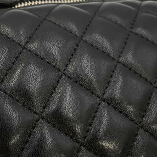 シャネル ボディバッグ マトラッセ ココマーク レザー/スパンコール CHANEL ウエストバッグ 黒 2019クルーズライン