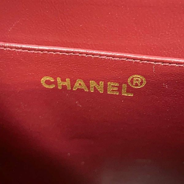 シャネル チェーンショルダーバッグ ココマーク デカマトラッセ シングルフラップ ラムスキン CHANEL 黒