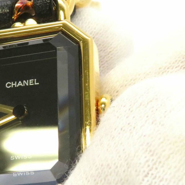 シャネル プルミエール L H0001 CHANEL 腕時計 レディース 黒文字盤