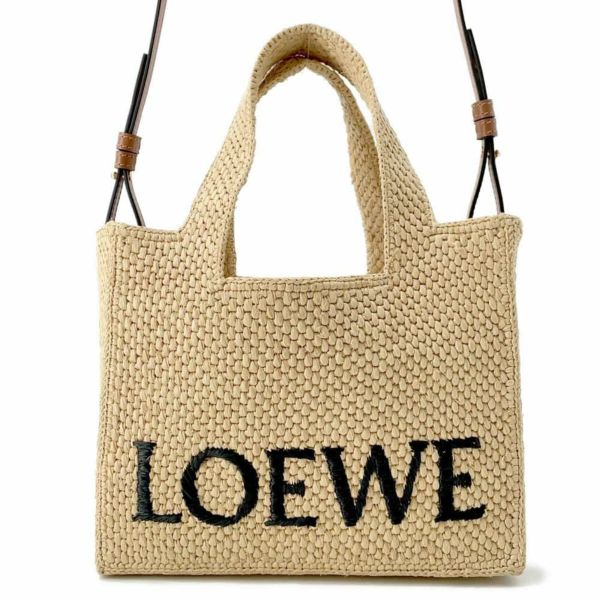 ロエベ トートバッグ フォント スモール ラフィア A685B59X03 LOEWE 2wayショルダーバッグ