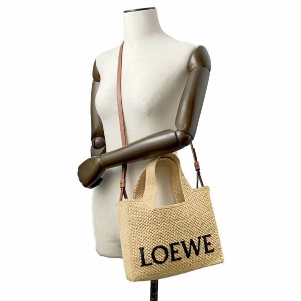 ロエベ トートバッグ フォント スモール ラフィア A685B59X03 LOEWE 2wayショルダーバッグ