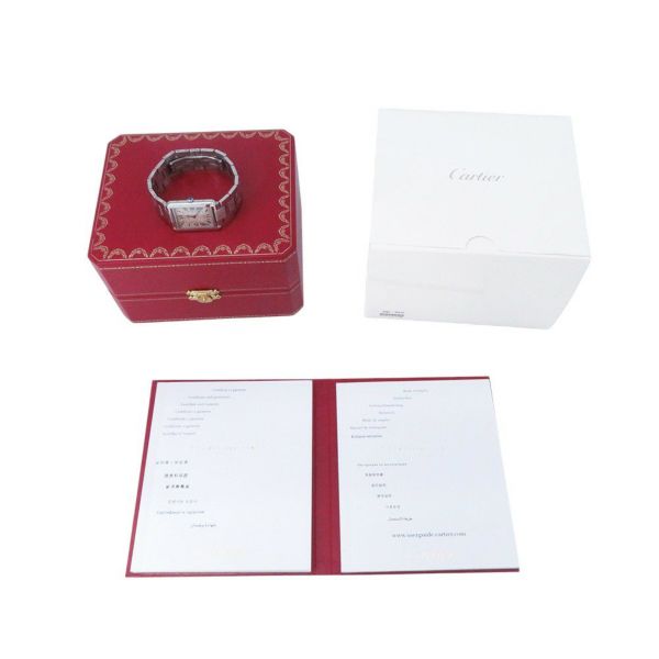 カルティエ タンク ソロ ウォッチ LM W5200014 Cartier 腕時計 ウォッチ シルバー文字盤 クォーツ