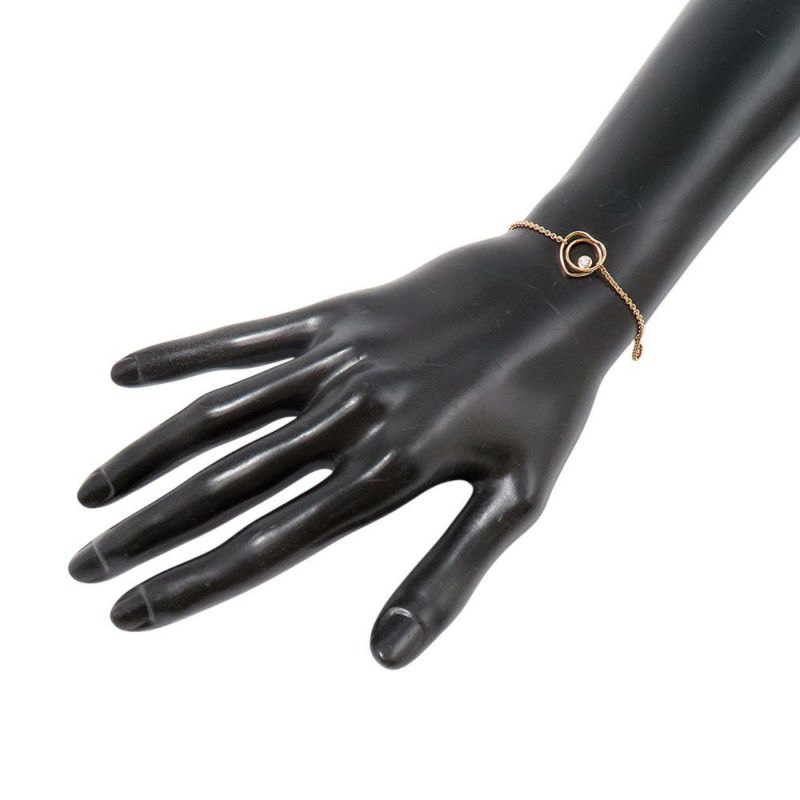 エルメス ブレスレット ヴェルティージュ・クール TPM ダイヤモンド 1P 0.05ct K18PGピンクゴールド サイズST Vertige Coeur