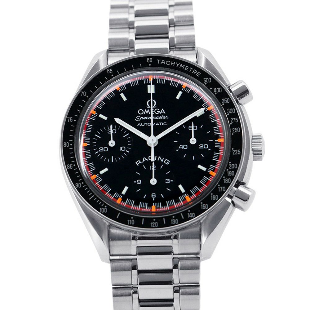オメガ スピードマスター レーシング ミハエル・シューマッハ 世界限定6000本 3518.50 OMEGA 腕時計 黒文字盤