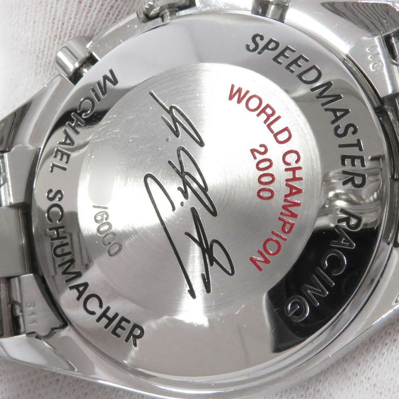 オメガ スピードマスター レーシング ミハエル・シューマッハ 世界限定6000本 3518.50 OMEGA 腕時計 黒文字盤