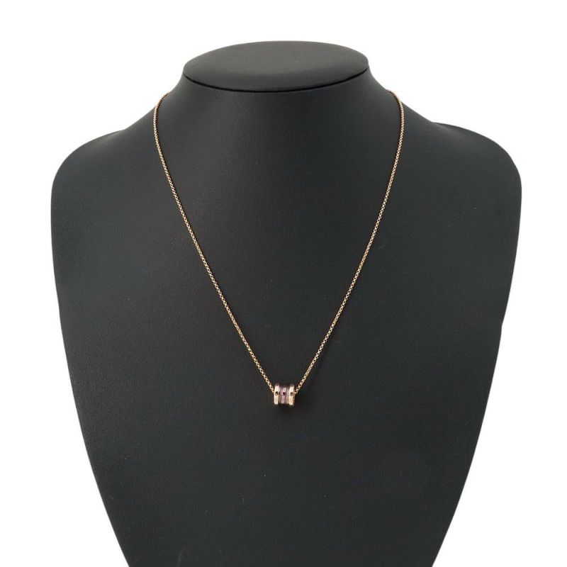 ブルガリ ネックレス ビーゼロワン B-zero1 K18PGピンクゴールド/ブロンズセラミック 353004 BVLGARI ジュエリー