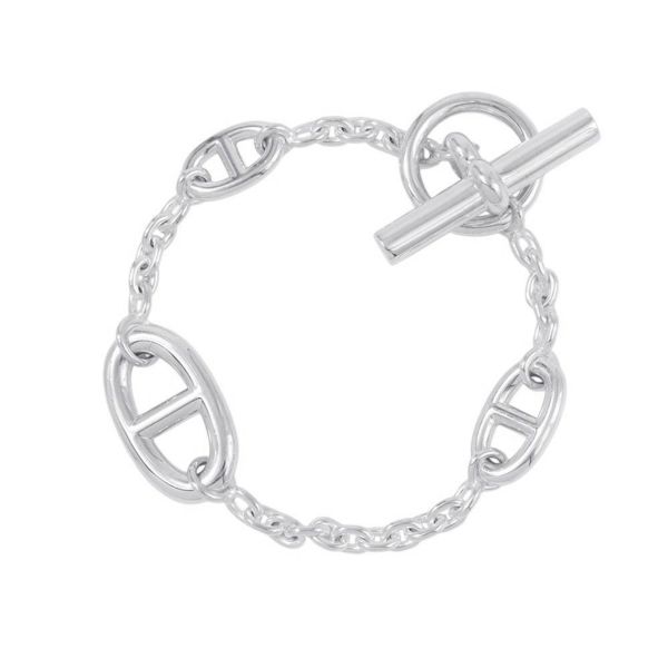 エルメス ブレスレット シェーヌダンクル ファランドール SV925シルバー サイズST HERMES ジュエリー