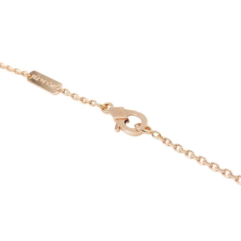 ヴァンクリ ネックレス ヴィンテージ アルハンブラ ピンクマザーオブパール/ダイヤ 1P K18PG VCARPMOP00 2025年ホリデー限定