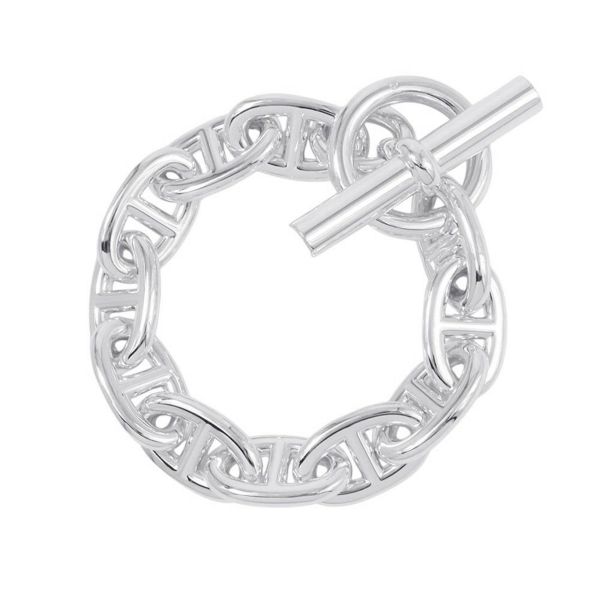 エルメス ブレスレット シェーヌダンクルTGM 11コマ SV925シルバー HERMES ジュエリー