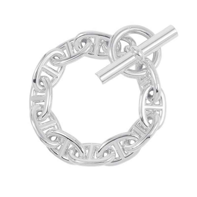 エルメス ブレスレット シェーヌダンクルTGM 11コマ SV925シルバー HERMES ジュエリー